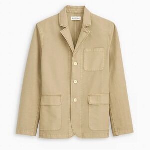 Alex Mill Summer Blazer 100% Cotton Men Medium Khaki Tan Lightweight Chore Coat
